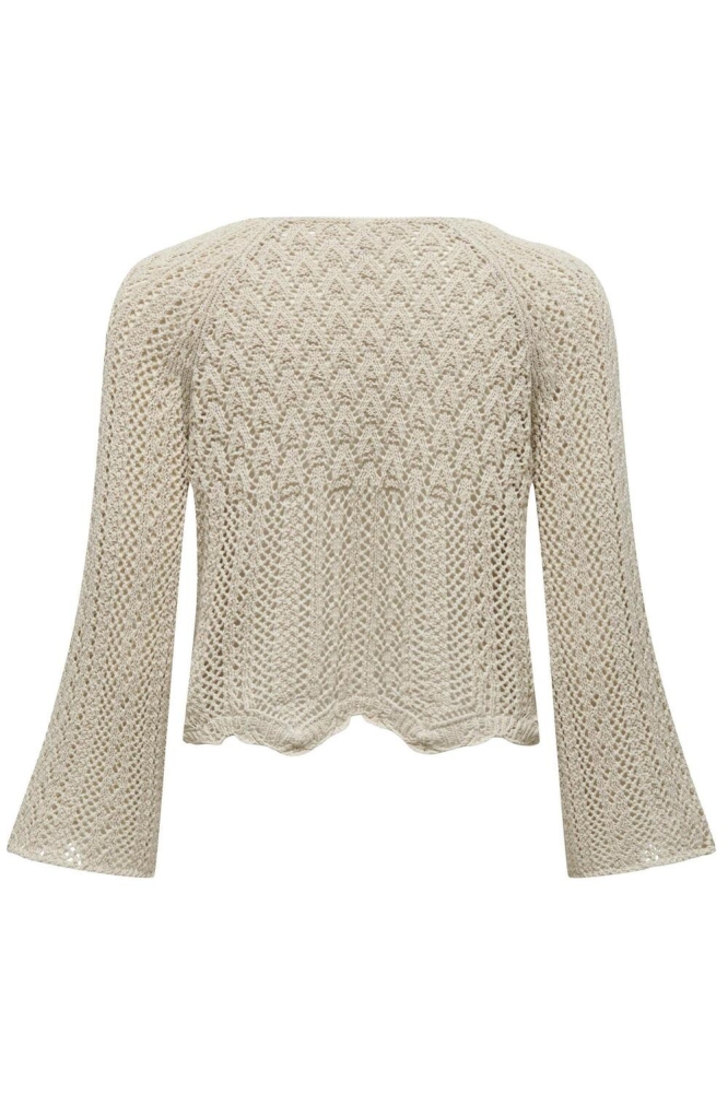 ONLNOLA LIFE 3/4 PULLOVER KNT NOOS 15233173 FEATHER GRAY